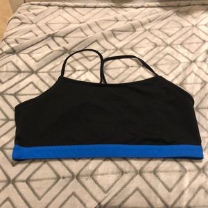 Black/Blue Fabletics Reversible Sports Bra 3x